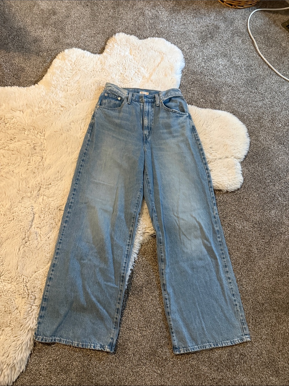 Levi Light Blue Wide-Leg Jeans for Women